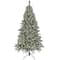 7.5ft. Pre-Lit Snowy Harwich Artificial Christmas Tree, Dual Color® LED Lights